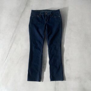 Calvin Klein Women's Power Stretch Mid Rise Straight Leg Jeans dark Blue 27/4P